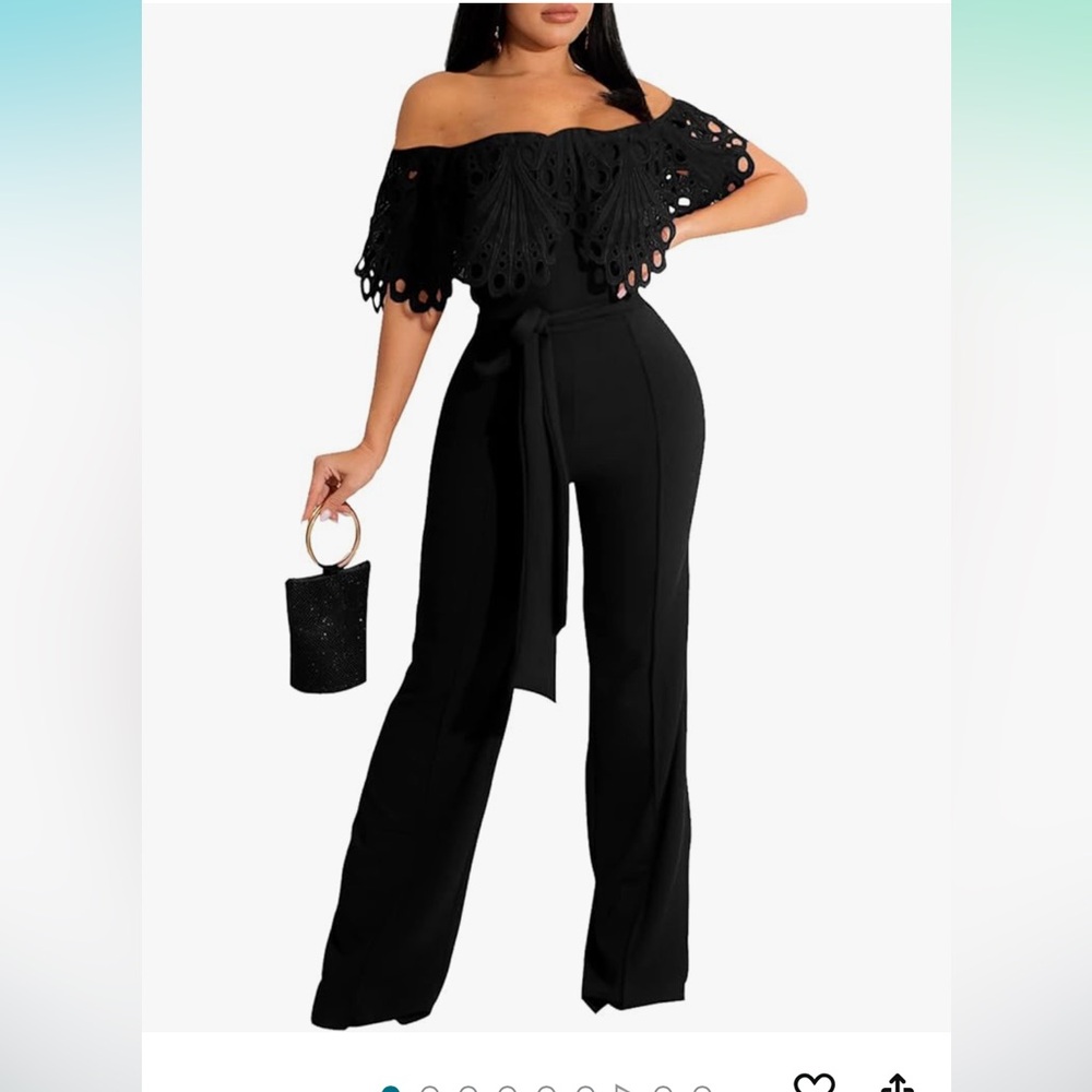 🖤off the shoulder jumpsuit🖤